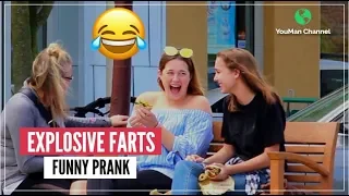 EXPLOSIVE FARTS IN PUBLIC | FUNNY PRANK | 2018