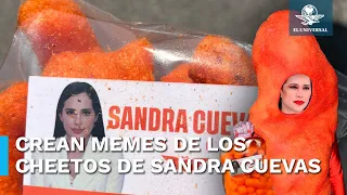 ¿Sandra Cuevas regala Cheetos fosfo fosfo? Llueven memes en redes sociales