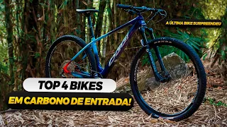 Top QUATRO Bikes Entrada Carbono! Lista Melhores BICICLETAS opções bom Custo Benefício de CARBONO
