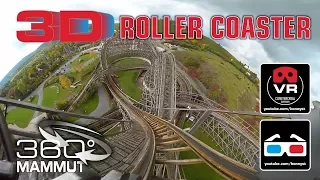 3D 4K 360° Roller Coaster - Mammut Gerstlauer Roller Coaster - VR180 Experience on-ride