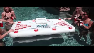 GoPong Inflatable Beer Pong Pool Float - MVP Drinking Games