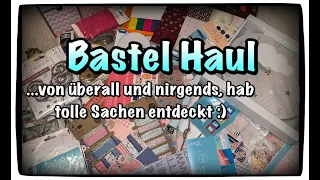 Bastel Haul (deutsch) Tedi Haul, KIK, Woolworth, Schnäppchen, Scrapbook basteln mit Papier, DIY