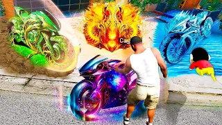 Franklin Collecting Rare Elemental Bikes To Gift Shinchan Surprisely In GTA 5 !