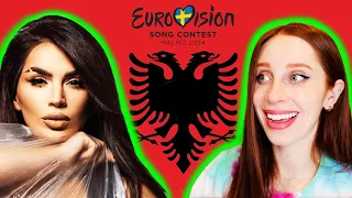 LET'S REACT TO ALBANIA'S REVAMP FOR EUROVISION 2024 // BESA "TITAN" (FULL REACTION)