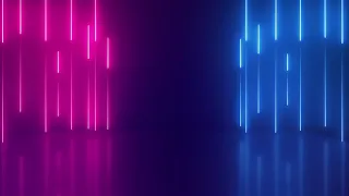 No Copyright Vertical Glowing Neon Lights Stage Loop Animated Background - Motion Made