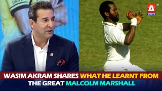 "He is the greatest of all time." #WasimAkram shares what he learnt from the great Malcolm Marshall.