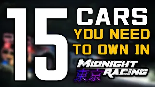 Midnight Racing Tokyo | TOP 15 CARS YOU NEED TO BUY IN MRT (Roblox)