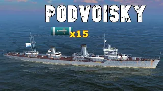 World of WarShips Podvoisky - 4 Kills 151K Damage