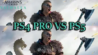 Assassin's Creed Valhalla PS4 Pro vs PS5 Gameplay