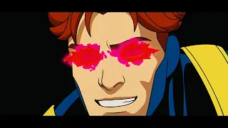 X-Men '97 S1E01 | Cyclops Unleashes Heroic Fury! | Sunspot Rescue Scene | Disney+