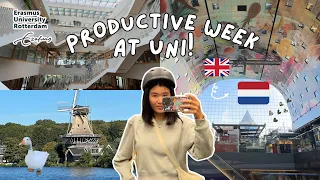 PRODUCTIVE WEEK AT ERASMUS UNI ROTTERDAM | study abroad diaries in the netherlands