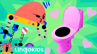 HOW TO USE THE TOILET 🚽 Lingokids Baby Bot | Cartoons for Kids