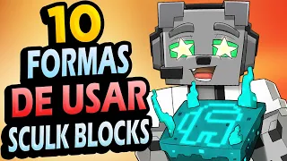 ✅ +10 Formas de USAR los SCULK en Minecraft!!