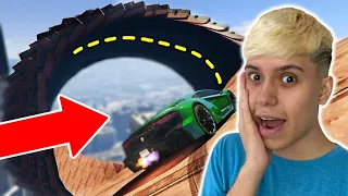 MEGA RAMPA ESPIRAL GIGANTE NO GTA 5!! (Maior que um prédio)