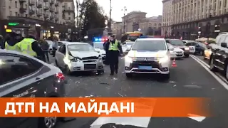 Давил людей и трощил авто - видео ДТП на Майдане