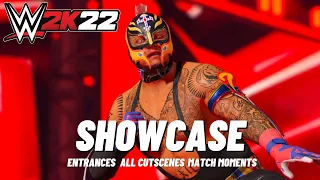 REY MYSTERIO'S SHOWCASE WITH ENTRANCES - WWE 2K22 | PS5 (4K 60FPS/HDR)