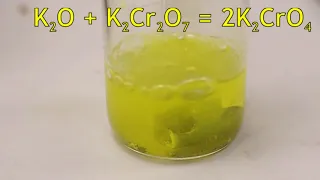 Получение хрома из дихромата цинктермией / Isolation of chromium from dichromate by zinc