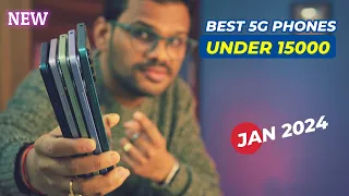 TOP 5 Best 5G Phones Under 15000 in JAN 2024 l Best Mobile Under 15000