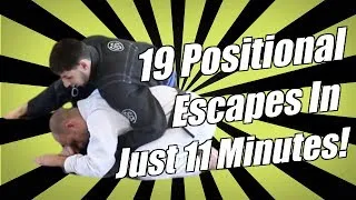 19 BJJ Positional Escapes in 11 Min - Turtle, Headlock, Cradle, Crucifix - Jason Scully