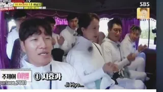 KIM JONG KOOK CALLING JI HYO'S NAME 1 MIN Straight [VID COMPILATION]김종국송지효