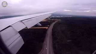 FULL FLAPS!!! Boeing 777F "Passenger Window" Landing in Frankfurt! [AirClips]