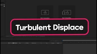 AE - Turbulent Displace 뒤틀기 변위 - 애프터이펙트