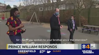 Prince William responds after interview