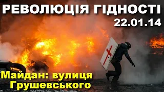 Майдан 22 січня / Вогонь і дим: як люди захищались від «Беркуту» / Відео Мирослав Мисла Грушевського