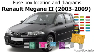Fuse box location and diagrams: Renault Megane II (2003-2009)