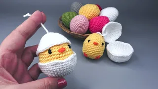 How To Crochet A Chick For Easter | Step By Step | 4K