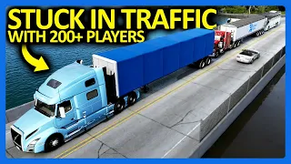 I Snuck into the BIGGEST Convoy in American Truck Simulator...