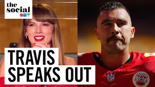 Travis Kelce breaks his silence on Taylor Swift romance | The Social