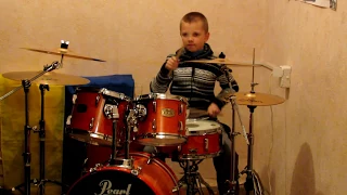 Boney M - Nightflight To Venus / Rasputin - Drum Cover - Drummer Daniel Varfolomeev 9 years.