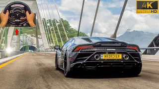 1200HP Lamborghini Huracan EVO - Forza Horizon 5 | Thrustmaster TMX gameplay