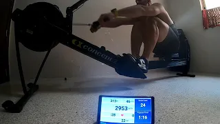 Indoor rowing Concept 2. 500m 1.17.6