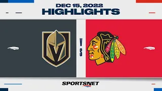 NHL Highlights | Golden Knights vs. Blackhawks - December 15, 2022
