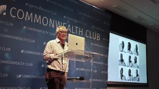 Adam Chin presenting AI and Art at Commonwealth Club. May 8, 2024