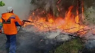 Wildfires rage in Russia