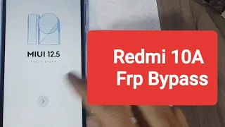 Redmi 10A Frp Bypass Google Account Remove | No PC, No Apk