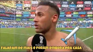 Entrevista do Neymar após jogo contra o México