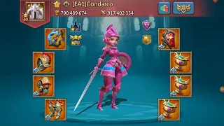 lordsmobile - i become full mythic gear low might rally lead new kd