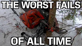 The Worst Snowmobile Fails Of All Time! / Wrecks, Broken Bones & Stucks EPIC Compilation