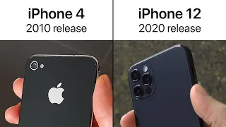 iPhone 12 ( 2020 ) vs iPhone 4 ( 2010 ) #Shorts