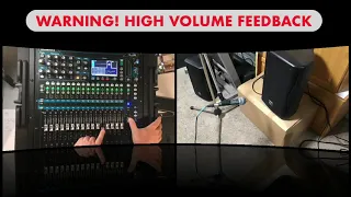 How to ring out mains and monitors - A&H QU series WARNING High Volume