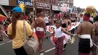 The Performance of East Timor Culture by Liurai Timor Group on Carnival at Cowley-Oxford, 05-07-2015