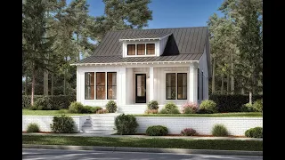 MODERN FARMHOUSE PLAN 041-00284 WITH INTERIOR