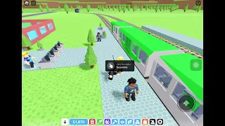 Building my own train station in Roblox #roblox #games #trains #trainstation #rblx