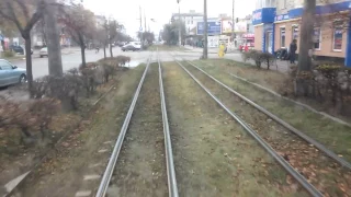 Трамвай Житомир/Zhytomyr, Tatra KT4 tram, real sound