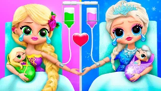 Elsa y Rapunzel en el Hospital! 35 trucos para LOL OMG