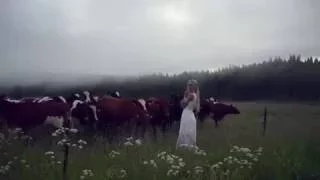 Lady Rounds Up Cattle Using Ancient Swedish Herding Call